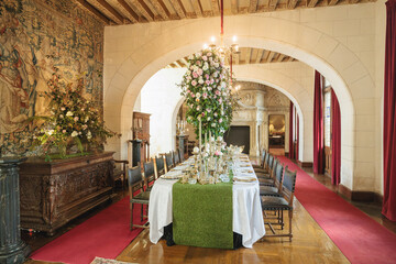 A regal feast in a french chateau