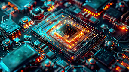 Fototapeta premium Quantum computing's potential to accelerate scientific discovery and innovation spans disciplines from chemistry and physics to biology and finance. 