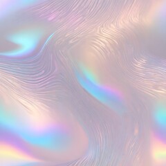 Holographic Abstract liquid background. Holo pastel poster. Pink-Blue art