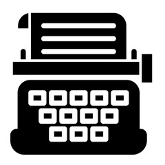 compose poetry with a typewriter. glyph icon