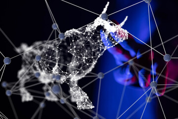 stock market graph business digital