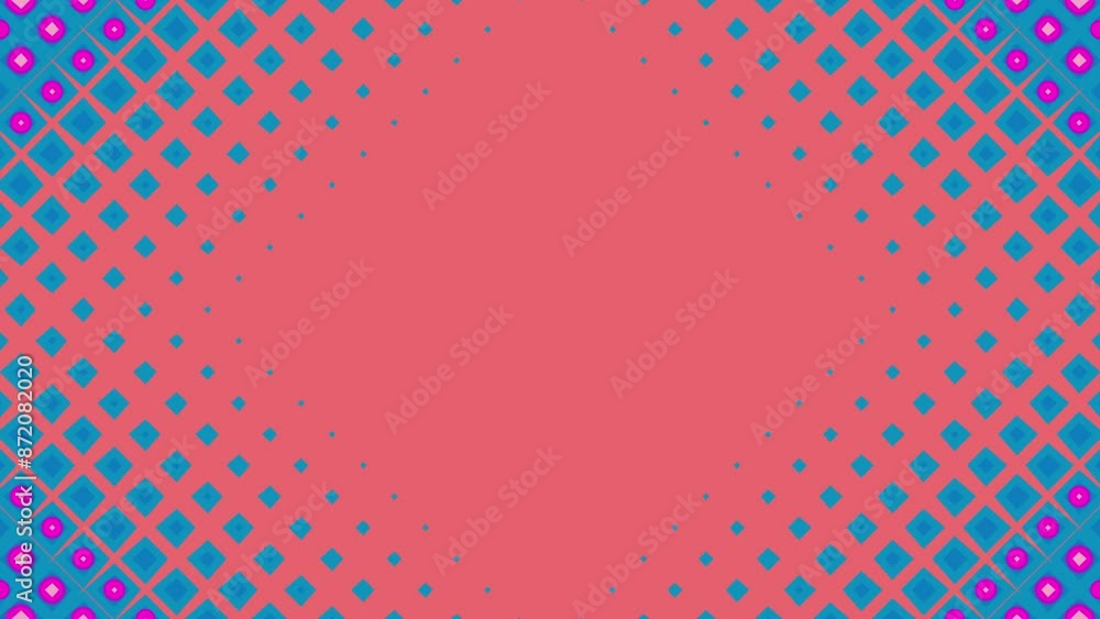 Poster block rectangle square shape seamless animation motion background geometric mirror overlay colour pa