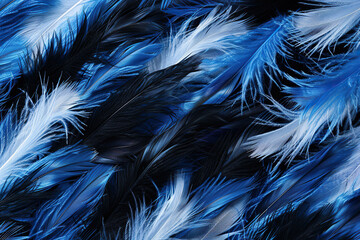 Fototapeta premium Generative ai on theme of beautiful texture bird feather for design natural abstract background