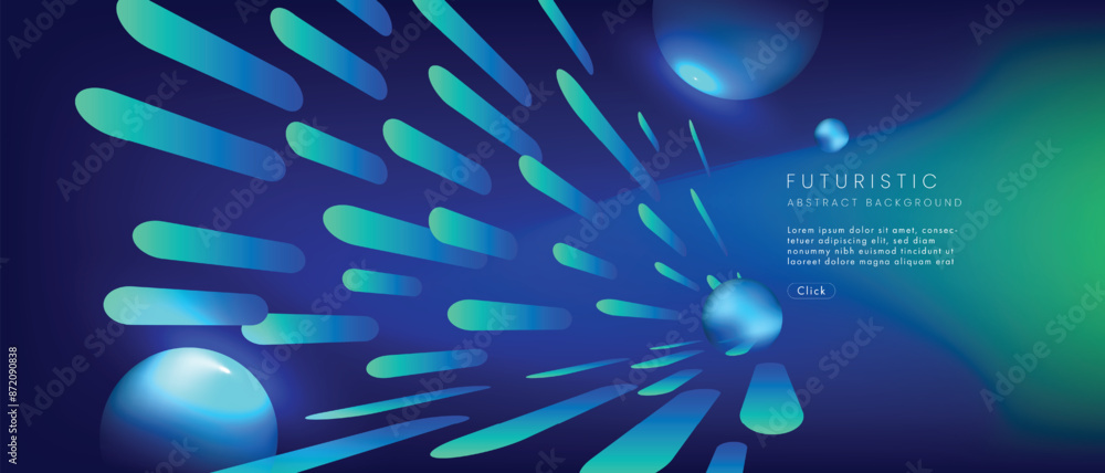 Aufkleber futuristic technology abstract background. abstract futuristic curve digital line design.modern futu