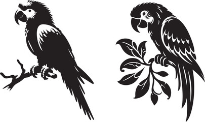 Parrot Silhouette Vector Eps