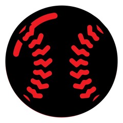 Softball clip art design on plain white transparent isolated background for card, shirt, hoodie, sweatshirt, apparel, tag, mug, icon, poster or badge