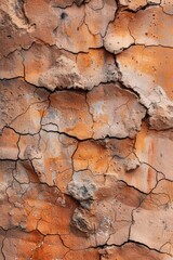 Fototapeta premium Photo of Rustic clay texture with rough, natural surfaces