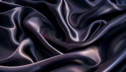 Obraz premium Photo of Elegant silk pattern texture with glossy, flowing lines