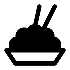 Fried rice food icon