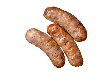 Baked chicken or pork sausages, salt, spices and herbs