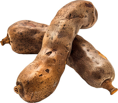 Tamarind isolated on transparent background. PNG