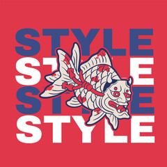 Free Vector | Flat design koi fish logo design	
