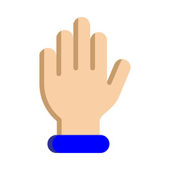 Obraz premium Hand Vector Flat Icon Design