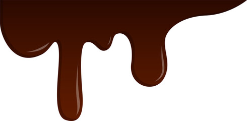 Chocolate melt illustration design