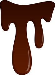 Chocolate melt illustration design