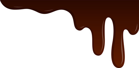 Chocolate melt illustration design