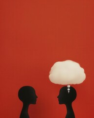 Two Asian business persons brainstorming