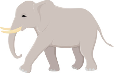Asian childhood elephant illustration design