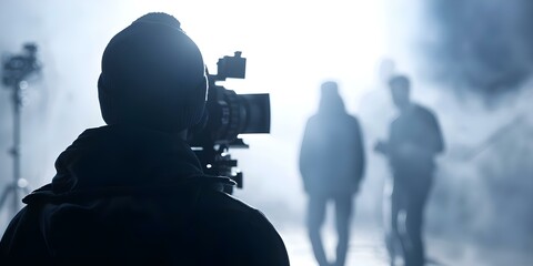 Movie directors shine behind the scenes away from the spotlight. Concept Film Industry, Behind the Scenes, Directorial Role, Cinematic Vision, Creative Process