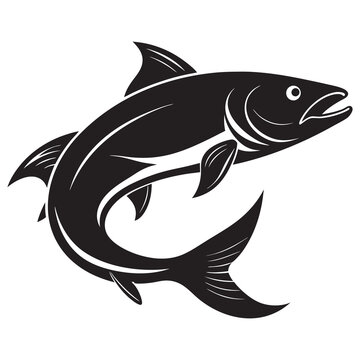 recommend clip art: salmon fish silhouette vector