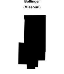 Bollinger County (Missouri) blank outline map