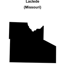Laclede County (Missouri) blank outline map