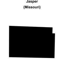 Jasper County (Missouri) blank outline map