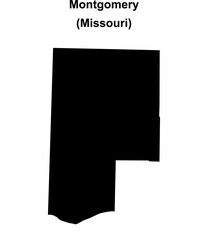 Montgomery County (Missouri) blank outline map