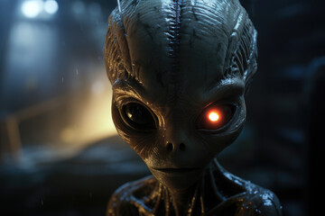 Portrait of an alien, UFO