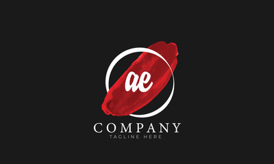 ae logo, craft logo, clothing logo, water color logo