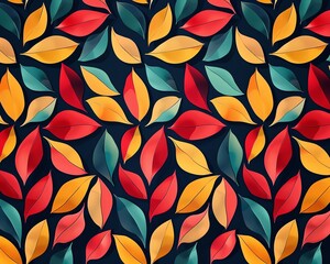 Fabric texture, petal patterns, flat design illustration