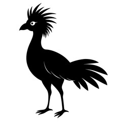 Discover the Majestic Hoatzin Bird Vector Silhouette and Natural Beauty