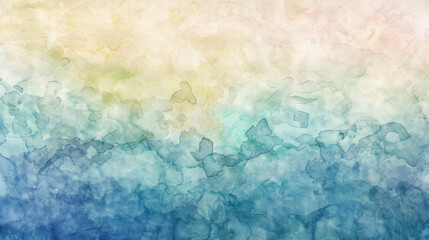 Obraz premium A painting of a beach with a blue and green background
