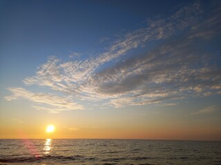 sunset at the beach