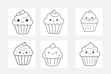 set of children's choice cupcake