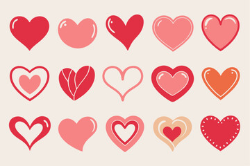 Heart designs expressions, organ, colors, fonts, materials, patterns, beauty