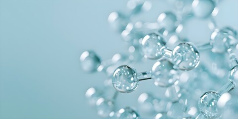 Innovative molecular imagery for developing effective cosmetics with a scientific approach. Concept Cosmetic Chemistry, Scientific Innovation, Molecular Imaging, Product Development