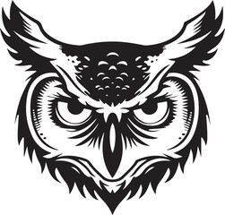 owl head vector