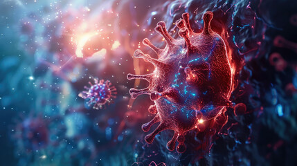 Obraz premium Immune System Defense. Immune System Shield Explained