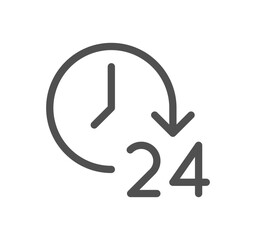 Time related icon outline and linear vector.	
