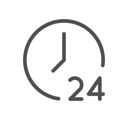 Time related icon outline and linear vector.	
