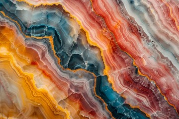 Abstract Colorful Geode Pattern