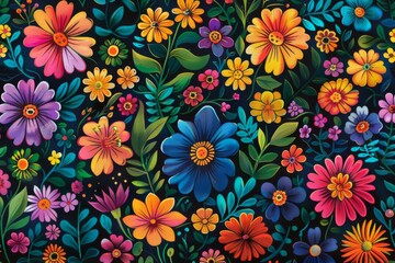 Vibrant Floral Pattern