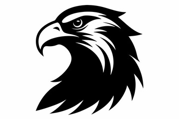 Fototapeta premium Eagle head vector silhouette 