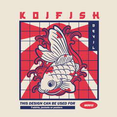 Free Vector | Flat design koi fish logo design	
