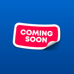 Coming soon sticker design vector illustration