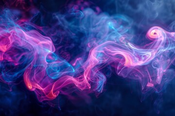 Obraz premium Abstract Neon Smoke