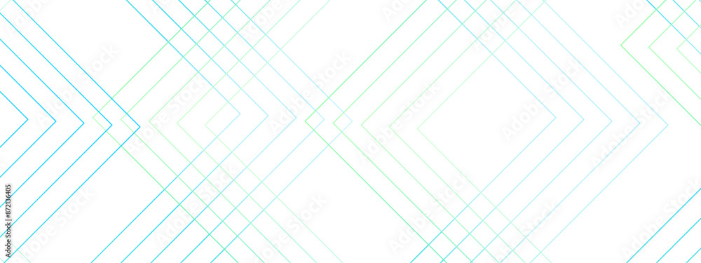 Fototapete Abstract blueprint background with futuristic architecture concept with digital geometric connection blue lines. Concept for dynamic websites, poster,booklet