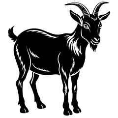 Charming Goat Vector Illustration for Farm and Nature Designs