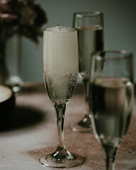 two glasses of champagne